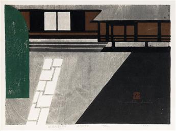KIYOSHI SAITO Two color woodcuts.